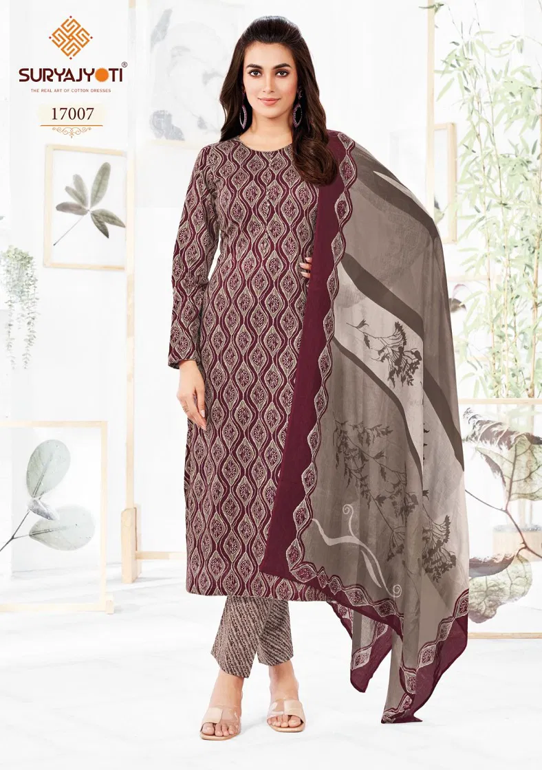 Zion Cotton Vol 17 By Suryajyoti Cotton Printed Readymade Dress Wholesale Shop In Surat

